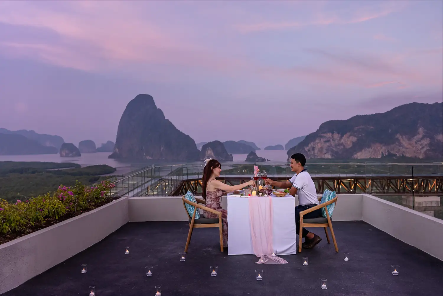 Romantic dinner for two
