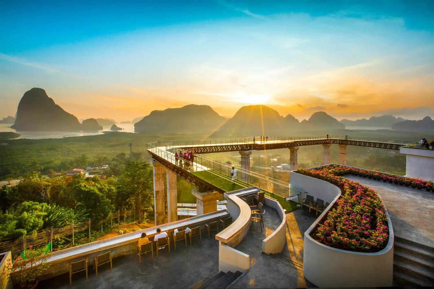 Pool above Phang Nga Bay at Beyond Skywalk Nangshi