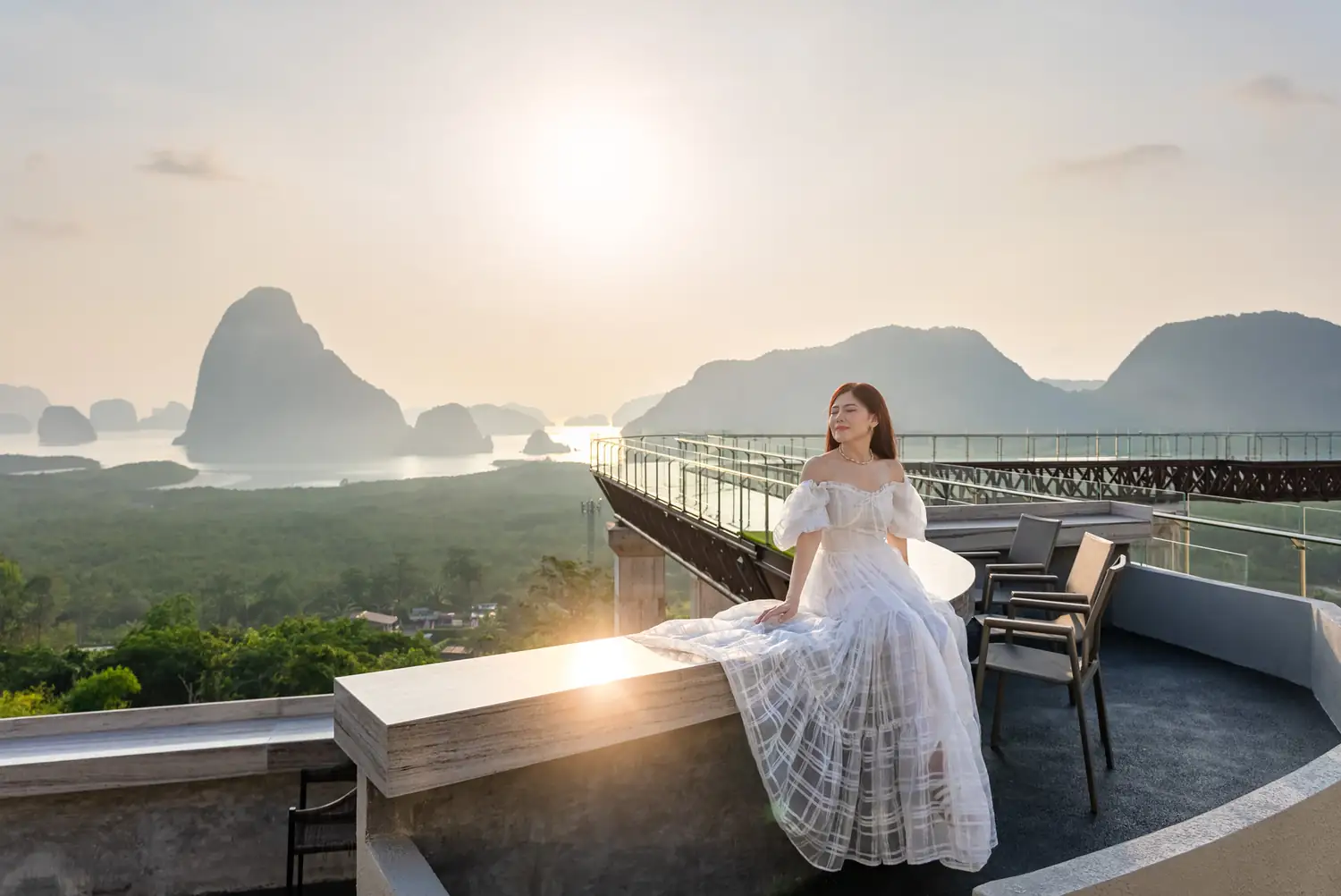 Glass skywalk over Phang Nga Bay