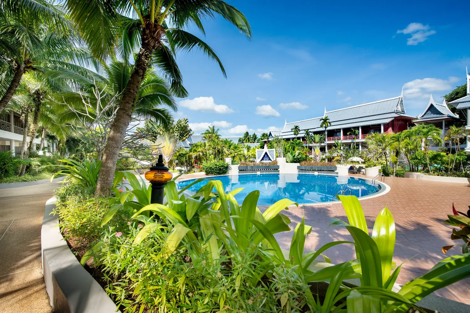 Pool and gardens at Cha Da Thai Village Resort