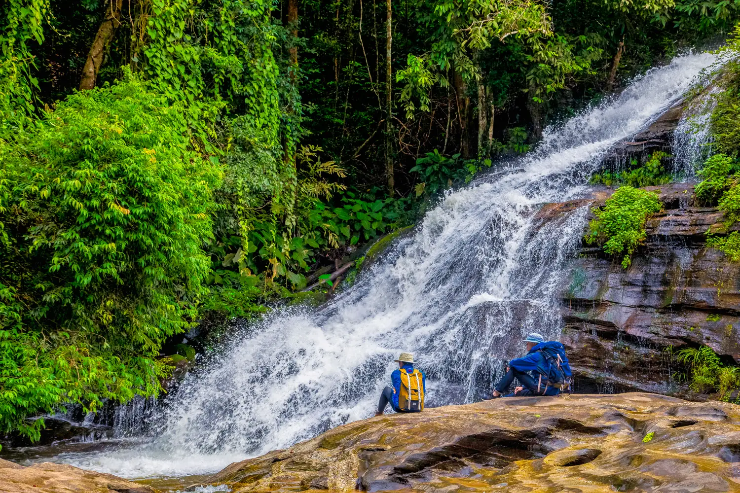 Pha Dok Sieo waterfall in Doi Inthanon