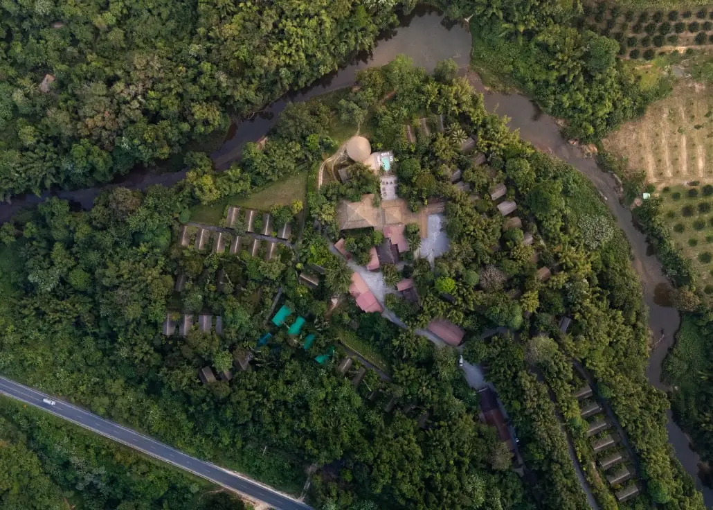 Rainforest camp at Elephant Hills