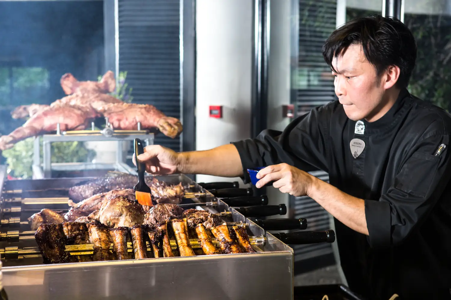 Charcoal BBQ buffet