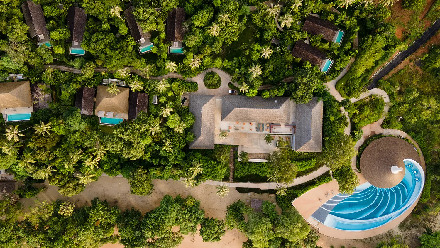 Aerial view of Island Escape by Burasari