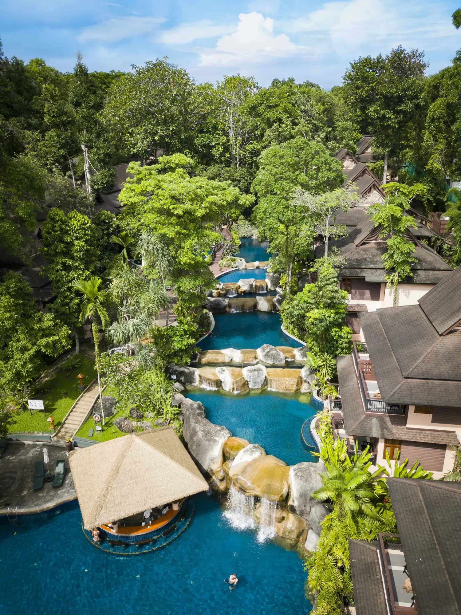 Waterfall pool at Khaolak Merlin