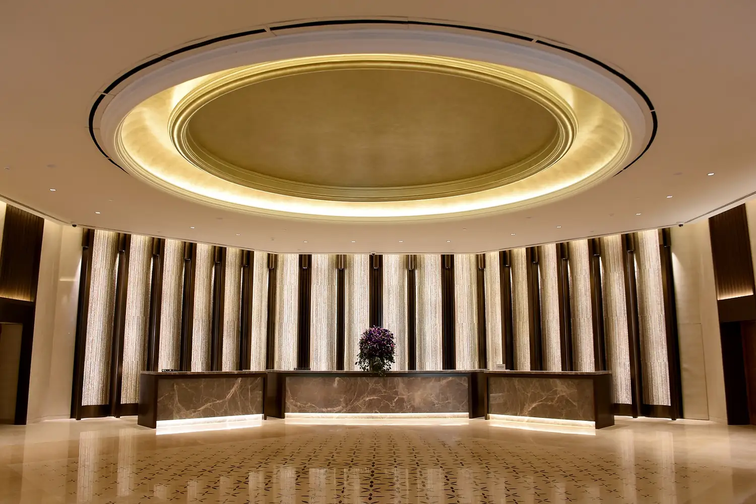 Marble lobby at The Landmark Bangkok