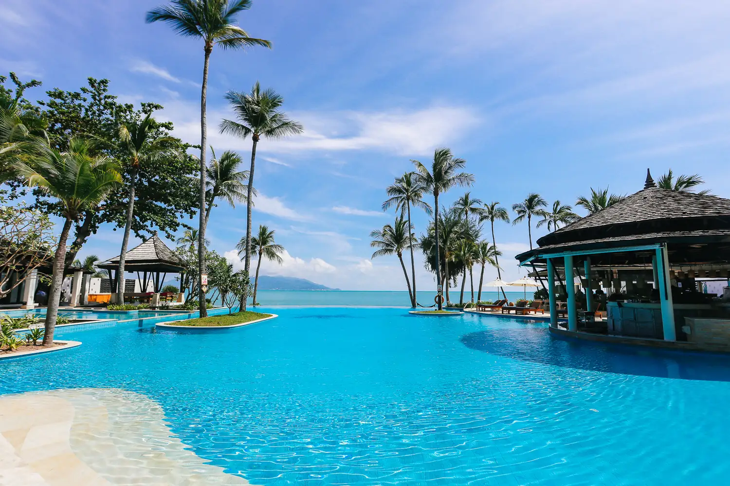Bay views at Melati Beach Resort