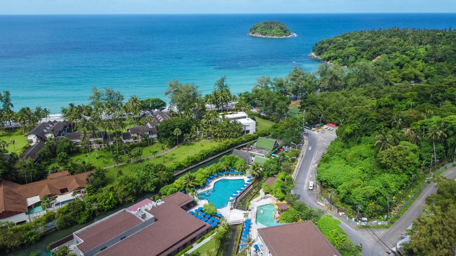 Main pool and splash park at OZO Phuket
