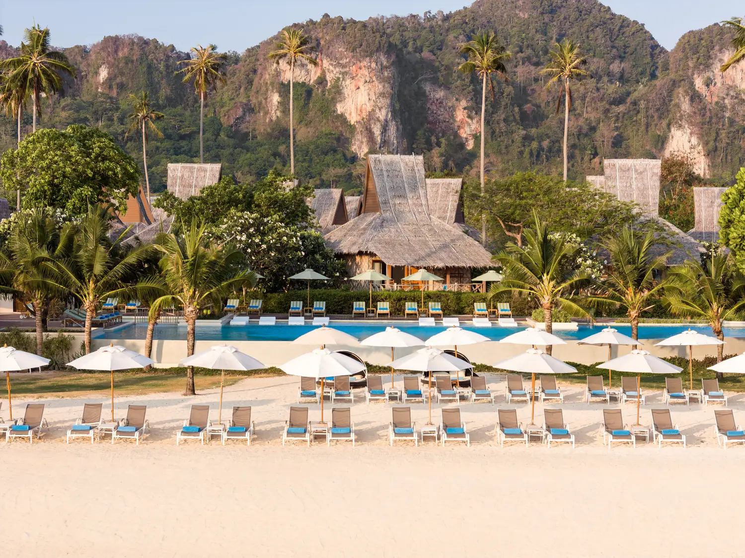 Beach and pool at SAii Phi Phi Island Village