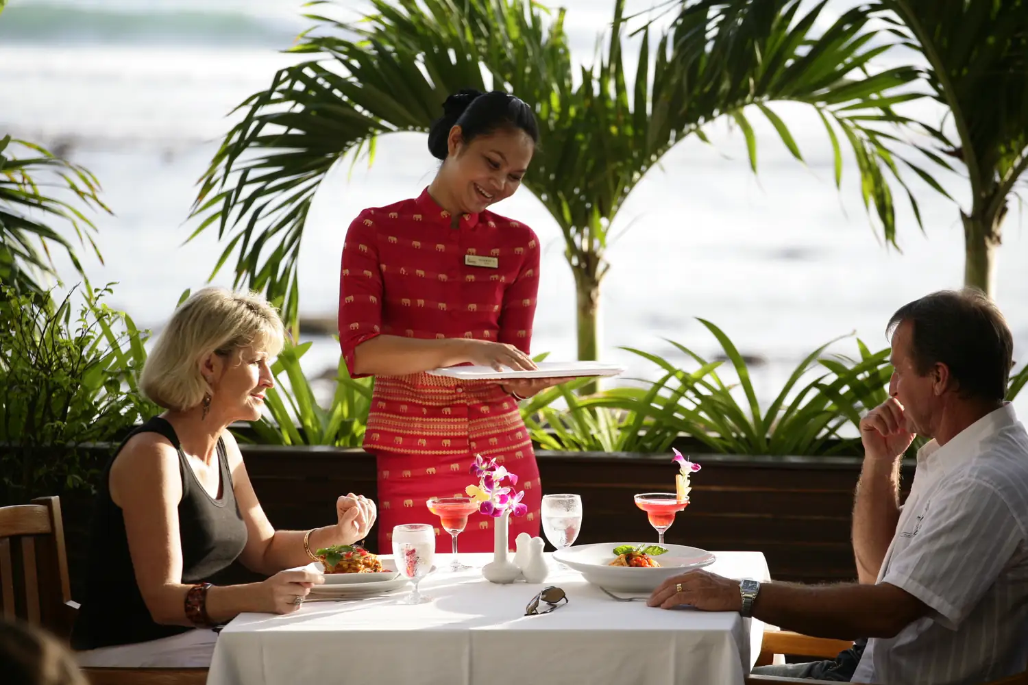 Beachfront restaurant
