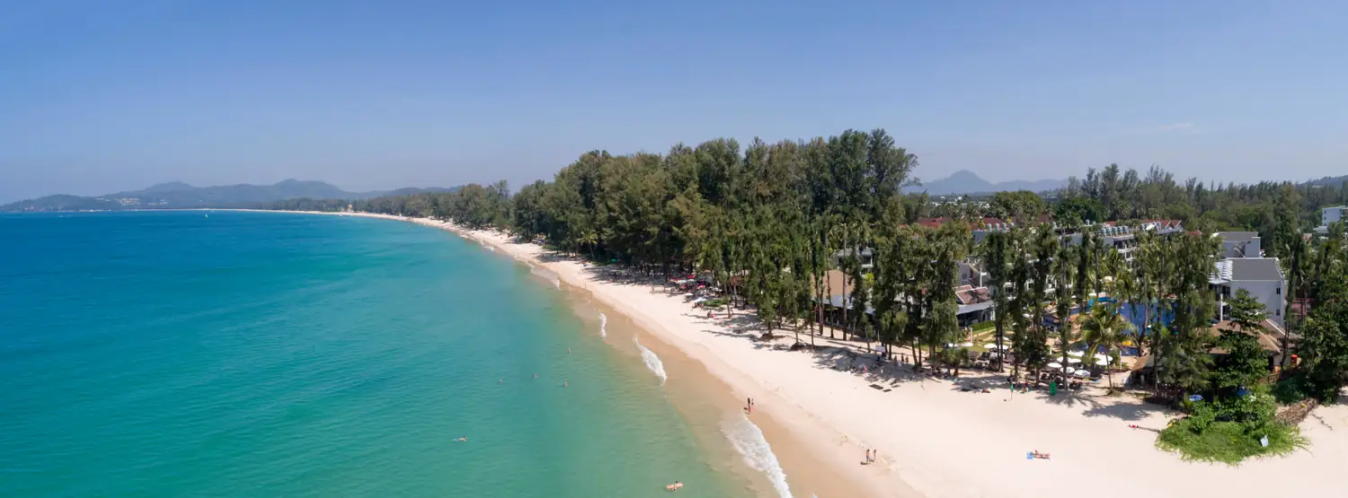 Aerial view of Sunwing Bangtao Beach