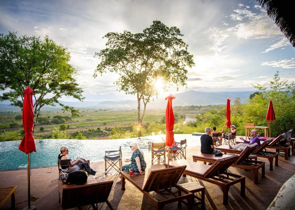 Pool overlooking the valley