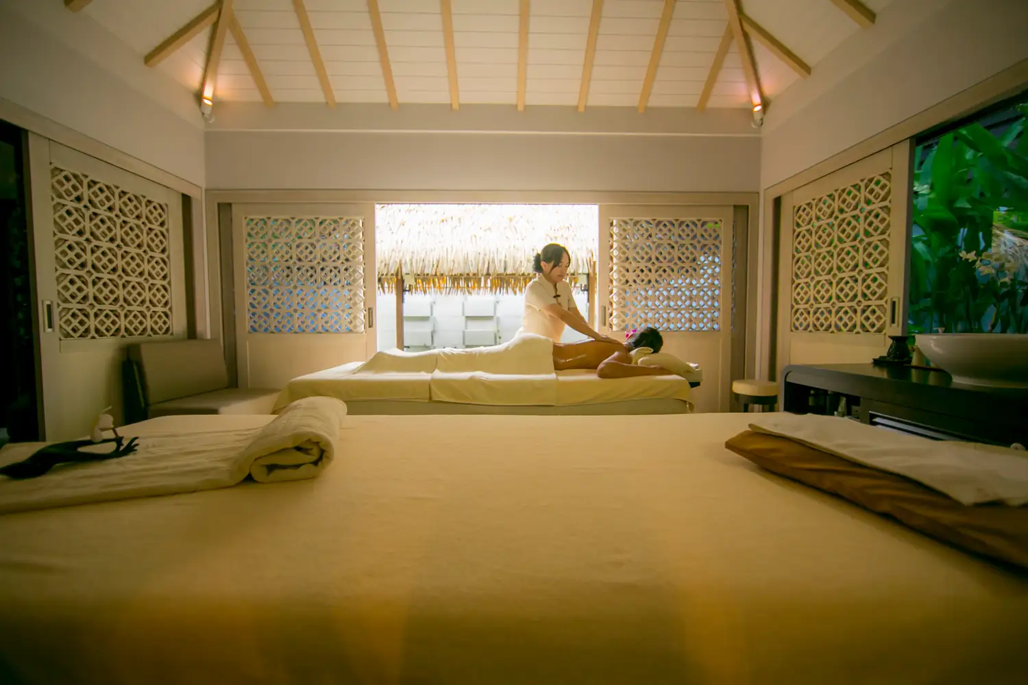 Spa treatment pavilion