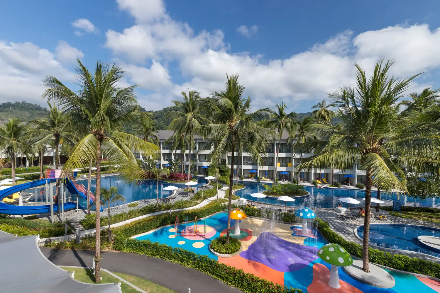 Water park and slides